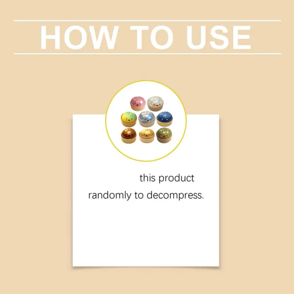 Squishy Steamed Bun Stress Toy