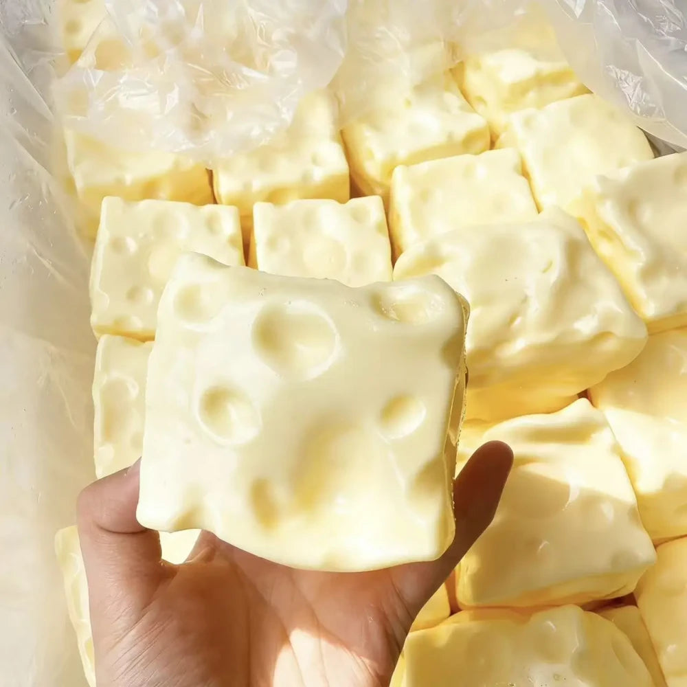 Square Cheese Ball Squishy Toy