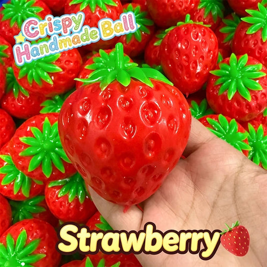 Strawberry Crunchy Stress Ball Fidget Toy