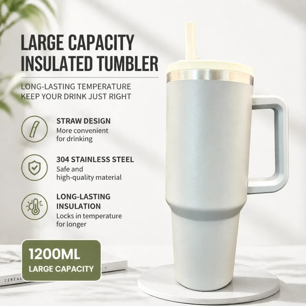 Insulated Travel Tumbler With Handle